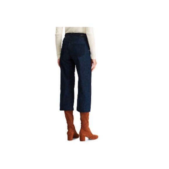 Polo Ralph Lauren Cropped Wide-Leg Jeans - Picture 2 of 8